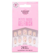 Elegant Touch Petite Gel Finish Garden Blooms False Nails With Glue 24s