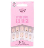 Elegant Touch Petite Gel Finish Garden Blooms False Nails With Glue 24s