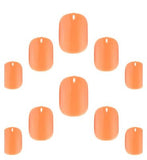 Elegant Touch Petite Gel Finish Tulip Sunrise False Nails with Glue 24s