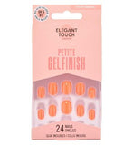 Elegant Touch Petite Gel Finish Tulip Sunrise False Nails with Glue 24s