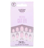 Elegant Touch Petite Gel Finish Whimsical Wisteria False Nails With Glue 24s