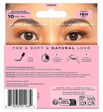 Eylure 3/4 Length 001 False Lashes Pair and Lash Adhesive 1ml