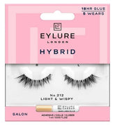 Eylure hybrid Lashes No212 False Lashes Pair and Lash Adhesive 1ml