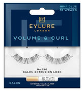 Eylure Volume & Curl Cluster Lash No.136 with Lash Adhesive 1ml