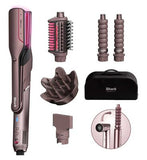 Shark FlexFusion Straight 5-in-1 Air & Ceramic Styling,Drying & Straightening System with Storage Case HD652SUK – Cosmic Blush