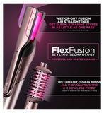 Shark FlexFusion Straight 5-in-1 Air & Ceramic Styling,Drying & Straightening System with Storage Case HD652SUK – Cosmic Blush