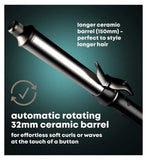 REVAMP Auto Revolve Soft Curl Ceramic Rotating Curling Tong<br/><br/>