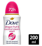 Dove Advanced Care Dragon Fruit & Coconut Antiperspirant Deodorant Spray 200ml
