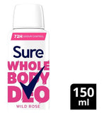 Sure Women Wild Rose 72hr Whole Body Deodorant Spray 150ml