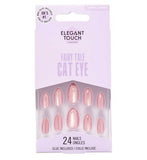 Elegant Touch Fairy Tale Cat Eye Aurora False Nails With Glue 24s