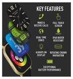 Reflex Active AMOLED Series 29 Black Smart Calling Watch