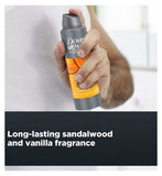 Dove Men+Care Sandalwood+Vanilla 72hr Deodorant Spray 200ml