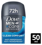 Dove Men+Care Advanced Clean Comfort 72hr Stick Deodorant 50ml