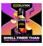 Lynx Fine Fragrance Peach Infusion 72hr Deodorant Spray 150ml