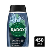 Radox Men Feel Energised 2-in-1 Shower Gel & Shampoo 450ml