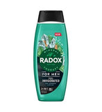 Radox Men Feel Invigorated 2-in-1 Shower Gel & Shampoo 450ml