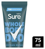 Sure Men Ocean Rush 72hr Whole Body Deodorant Cream 75 ml