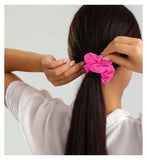 Silver Cloud Mixed Fuchsia Satin Scrunchies 3 Pack