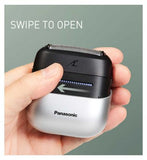 Panasonic 3 Blade Wet & Dry Compact Electric Shaver with Beard Sensor. ES-CM3BK Series 700S has Japanese Stainless Steel Blades,