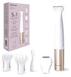 Panasonic 5-in-1 Body & Bikini Trimming Kit, Wet & Dry, Powerful Motor for Comfortable Trimming, ES-WM31 Portable Body Care Tool