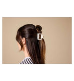 Boots Retangle Jawclip Green & White