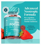 Novomins Focus Gummies Strawberry Flavour 60s