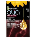 Garnier Olia Permanent Hair Dye Red Lacquers 5.52 Glassy Merlot