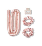 Silk Addict 100% Mulberry Silk Heatless Curler Set Pale Pink