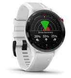 Garmin Approach S62 Golf Global Positioning System Smartwatch White