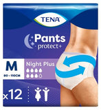 TENA Pants Plus Night Medium 12pk