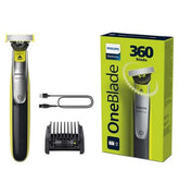 Philips OneBlade 360 for Face with 5-in-1 Adjustable Comb - Trim, Edge, Shave, QP2734/23