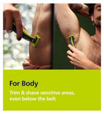 Philips OneBlade 360 for Face and Body - 5-in-1 Adjustable Comb, Body Comb and Skin Guard QP2834/20