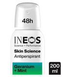 INEOS Skin Science Geranium + Mint Antiperspirant Deodorant Aerosol Spray 200ml