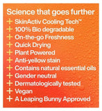 INEOS Skin Science Mandarin + Sandalwood Deodorant Body Wipes - 15 Pack