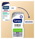 Sanex Men Skin Health Active Fresh Shower Gel 400ml