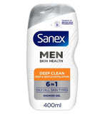 Sanex Men Skin Health Deep Clean Shower Gel 400ml