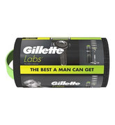 Gillette Labs With Exfoliating Bar Men’s Razor + 4 Blades and Shave Gel Washbag Gift set