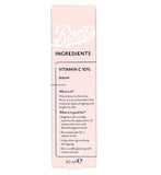 Boots Ingredients Vitamin C Serum 10% 30ml