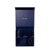 Silk Addict 100 % Mulberry Silk Gift Set Navy