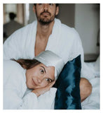 Silk Addict 100 % Mulberry Silk Pillowcase Navy, Twinpack