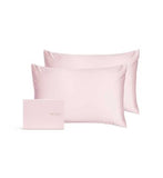Silk Addict 100 % Mulberry Silk Pillowcase Pale Pink, Twinpack