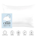 Silver Cloud Black Sleep Mask and White Pillowcase