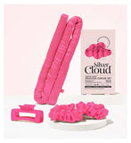 Silver Cloud Fuchsia Heatless Curler and Fuchsia Contour Sleep Mask