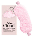 Silver Cloud Pink Fluffy Eye Mask and Pink Pillowcase