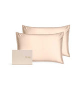 Silk Addict 100 % Mulberry Silk Pillowcase Caramel, Twinpack