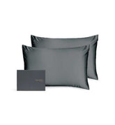 Silk Addict 100% Mulberry Silk Pillowcase Charcoal Twinpack