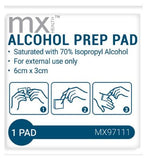 MX Health Alcohol Preparation Pads Pre-Injection Wipes 200s