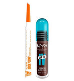 NYX Professional Makeup Wet Shot IV Mocha Me Wet Lip Stain & Duck Plump Liner Clear Bundle