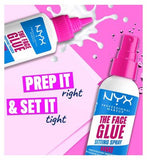 NYX Professional Makeup Face Glue Primer & Setting Spray Duo Bundle