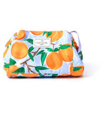 The Flat Lay Co. Drawstring Flat Lay Makeup Bag In Mediterranean Oranges